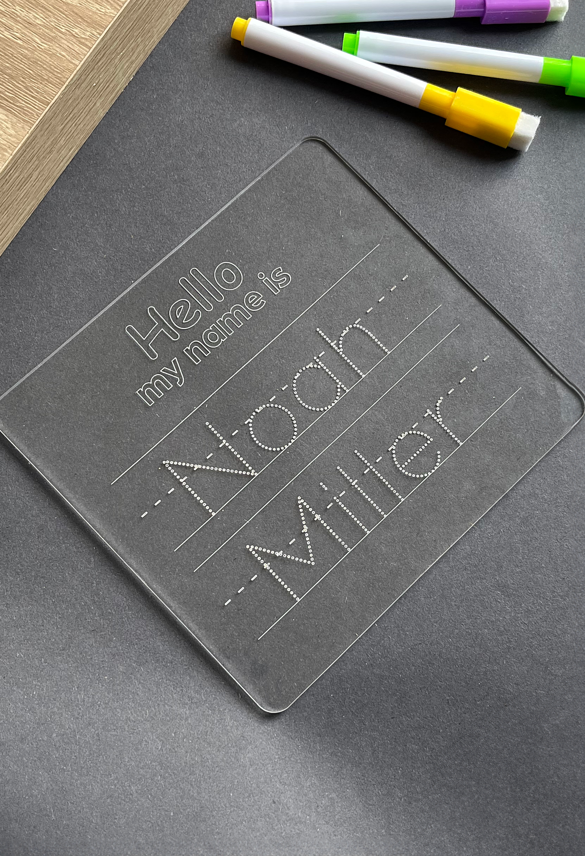 Name Tracing Board ( 2 lines ) English