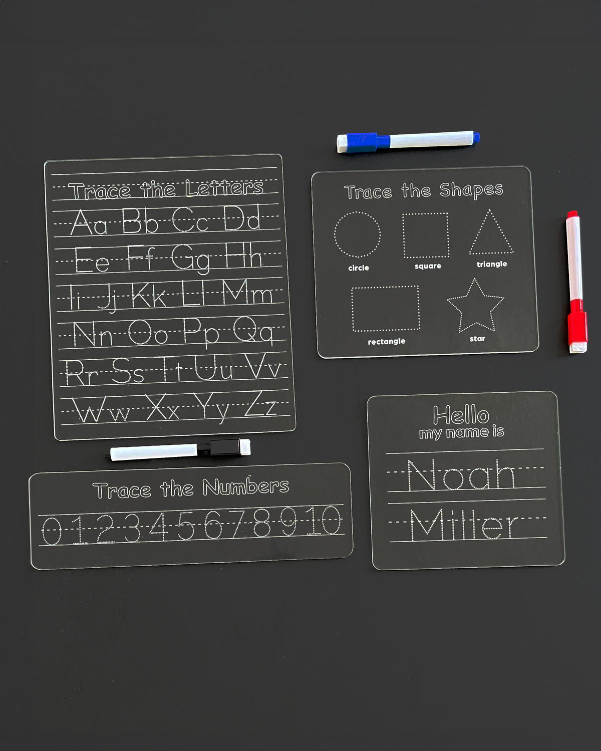Tracing Board Set ( 4 Tracing Boards ) English