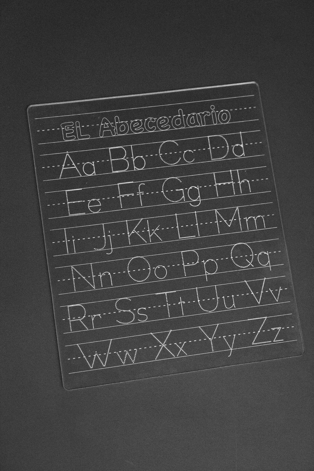 Tablero de Trazar El Abecedario